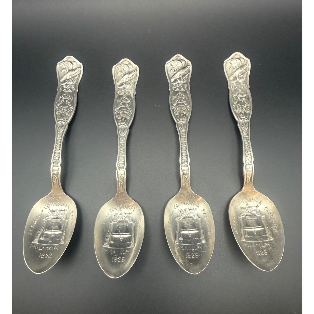 Vintage 1926 SESQUI-CENTENNIAL Souvenir Spoons "American Independence" 150 Yrs